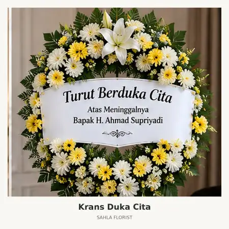 Krans Bunga Duka Sukatani